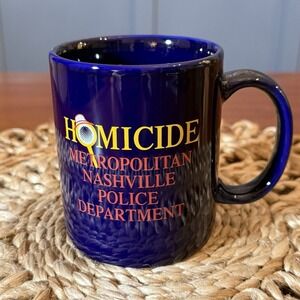 Metropolitan Nashville Police Department Detective Homocide Coffee Mug Navy Blue
